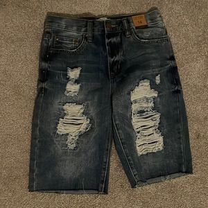 Urban Planet slim above the knee distressed boys denim size 14 boys